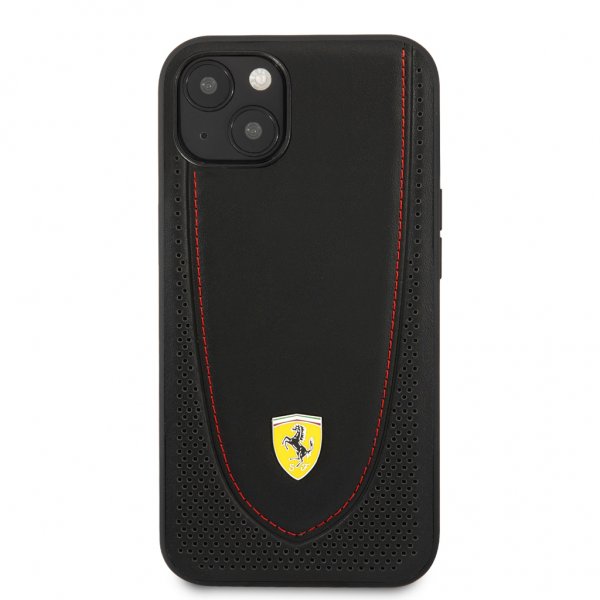 Ferrari iPhone 13 Mini -kuori rei'itetty musta