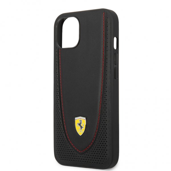 Ferrari iPhone 13 Mini -kuori rei'itetty musta