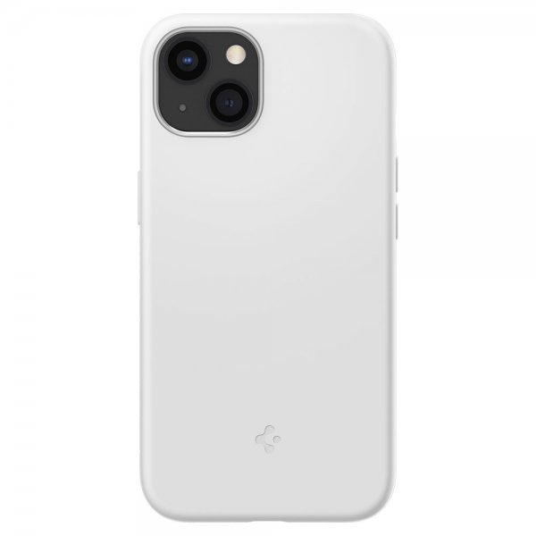 Spigen iPhone 13 Mini -silikonikuori, valkoinen
