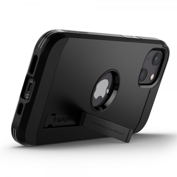 Spigen iPhone 13 Mini Suojakuori Tough Armor Musta