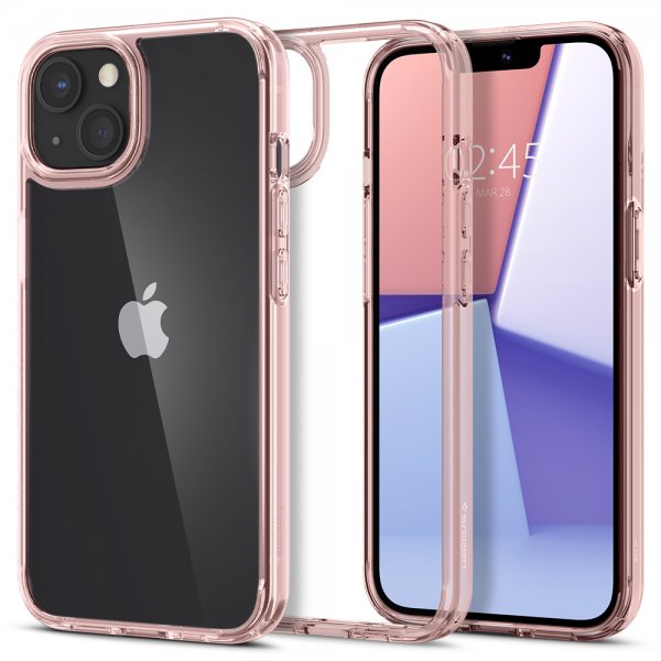 Spigen iPhone 13 Mini -kuori Ultra Hybrid Rose Crystal