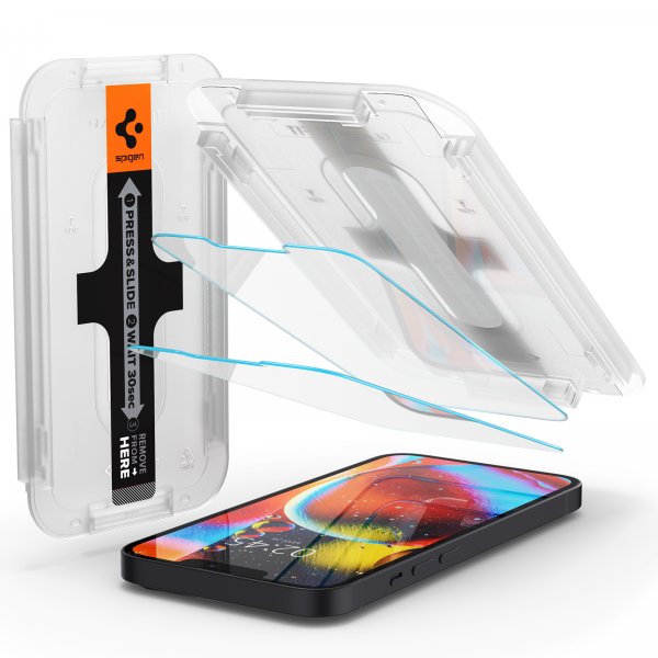 Spigen iPhone 13 Mini -näytönsuoja GLAS.tR EZ Fit 2-pakkaus