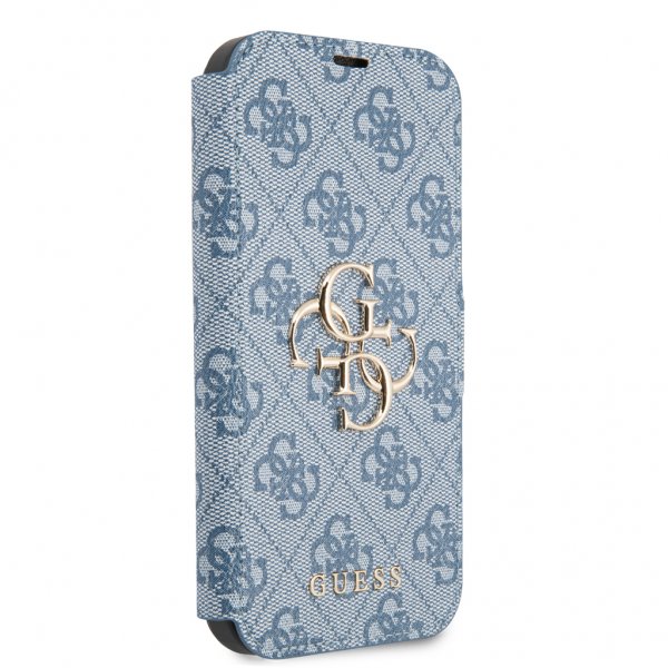 Guess iPhone 13 Pro Suojakuori Metallilogo Sininen