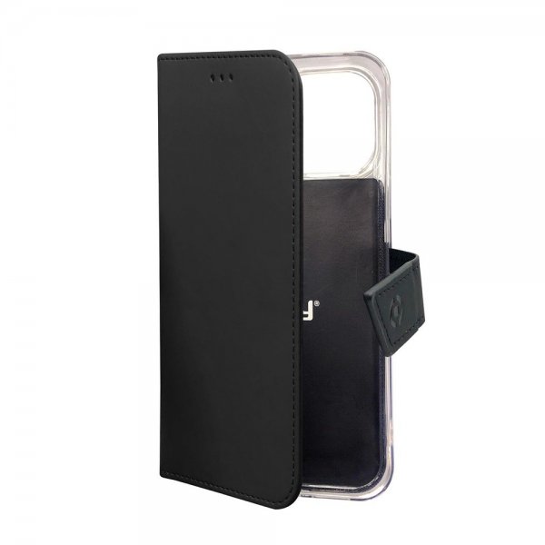 Celly iPhone 13 Pro -suojakuori Wally Wallet Case, musta