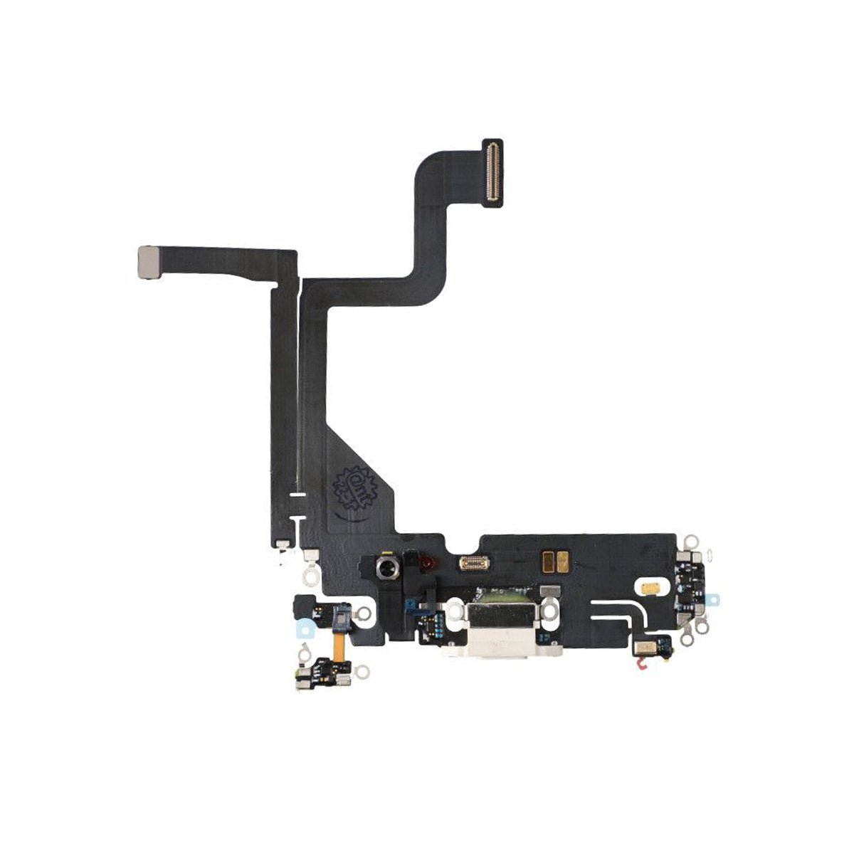 iPhone 13 Pro -latausliitännän joustokaapeli – Valkoinen