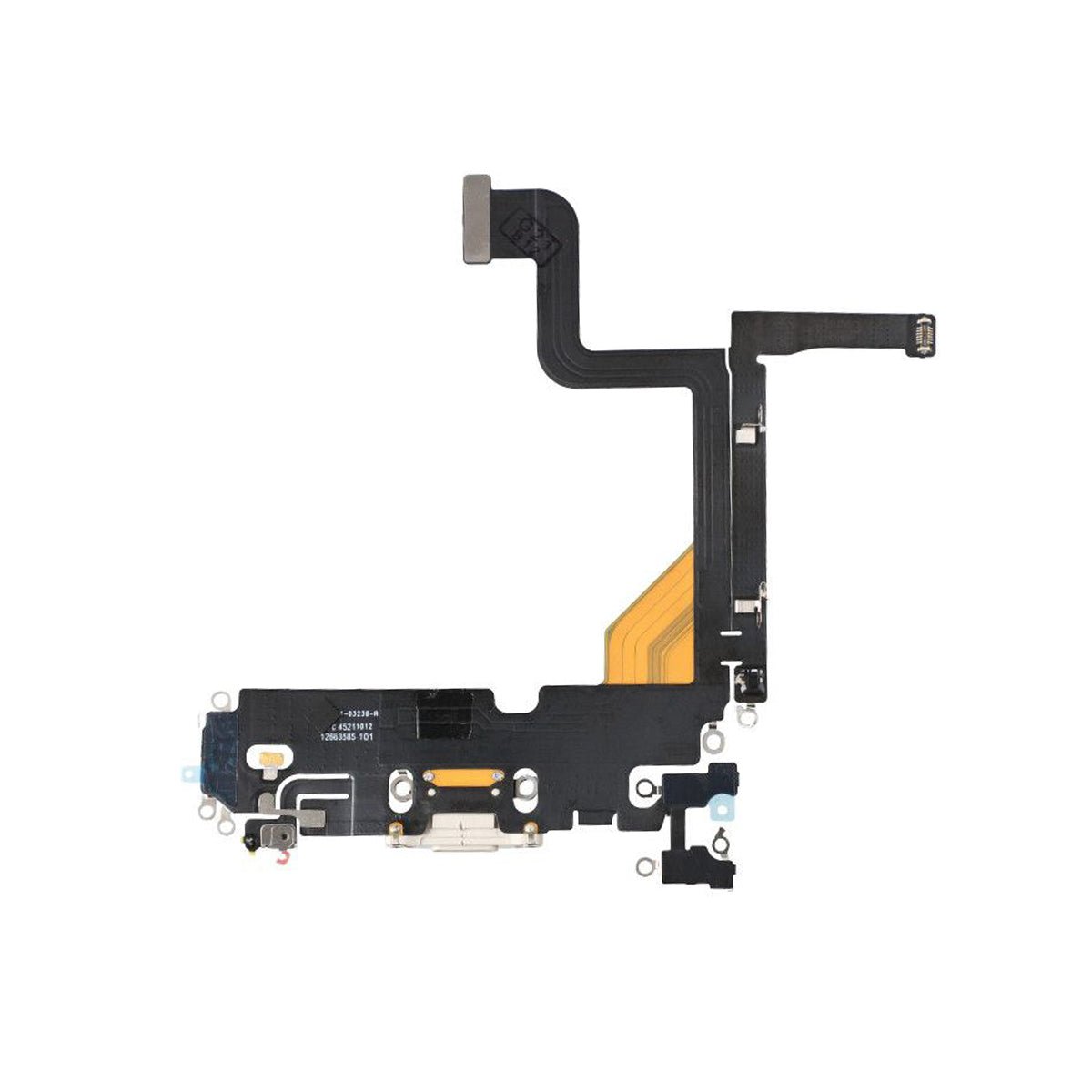 iPhone 13 Pro -latausliitännän joustokaapeli – Valkoinen
