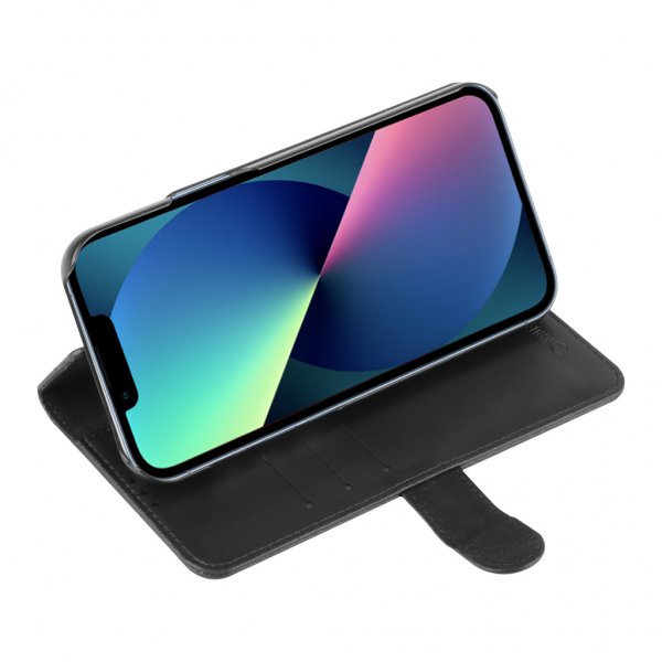 Krusell iPhone 13 Pro Max -kotelo, PhoneWallet, musta