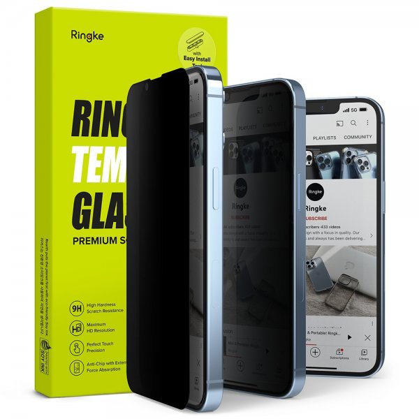 Ringke iPhone 13 Pro Max/iPhone 14 Plus Näytönsuoja Privacy Glass