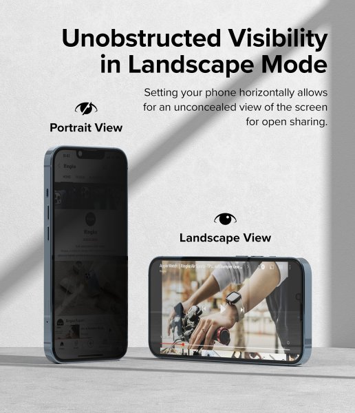 Ringke iPhone 13 Pro Max/iPhone 14 Plus Näytönsuoja Privacy Glass