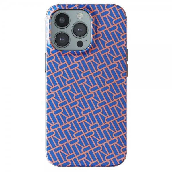 Richmond & Finch iPhone 13 Pro Max Suojakuori Blue Apricot RF Logo