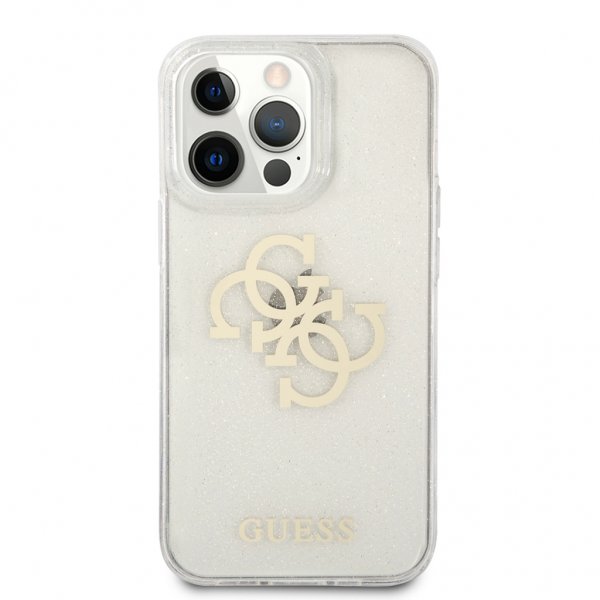 Guess iPhone 13 Pro Max Suojakuori Full Glitter Läpinäkyvä
