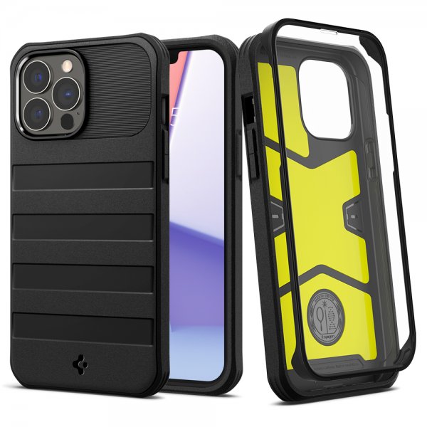 Spigen iPhone 13 Pro Max -kuori Geo Armor 360 Musta