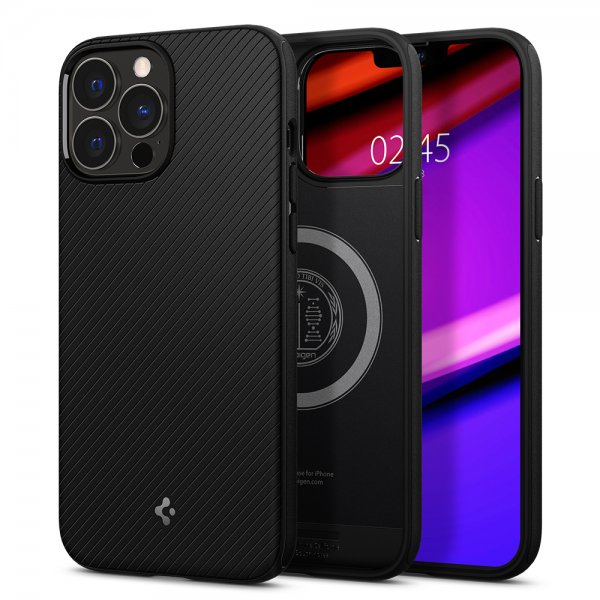 Spigen iPhone 13 Pro Max -kuori Mag Armor Matte Black