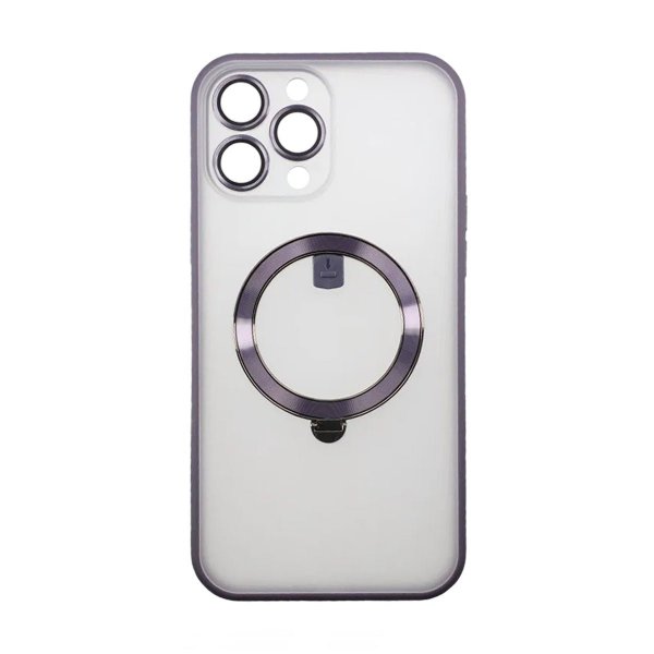 Rvelon iPhone 13 Pro Max -kuoret pyörivällä MagSafe-jalustalla, violetti
