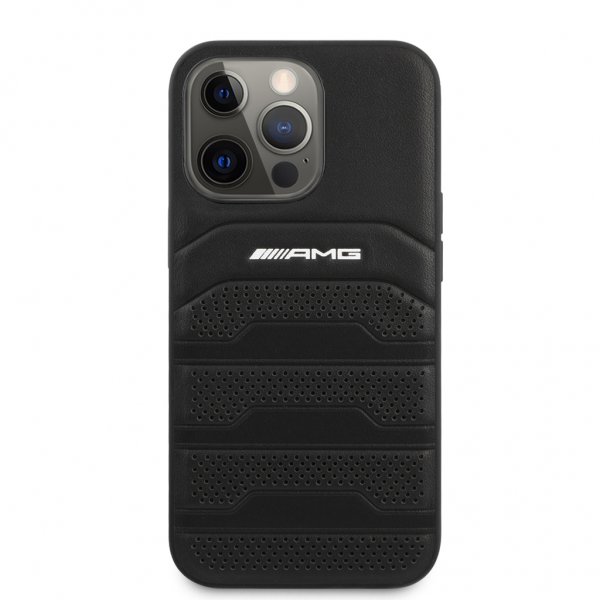 AMG iPhone 13 Pro Max Suojakuori Perforoitu Musta
