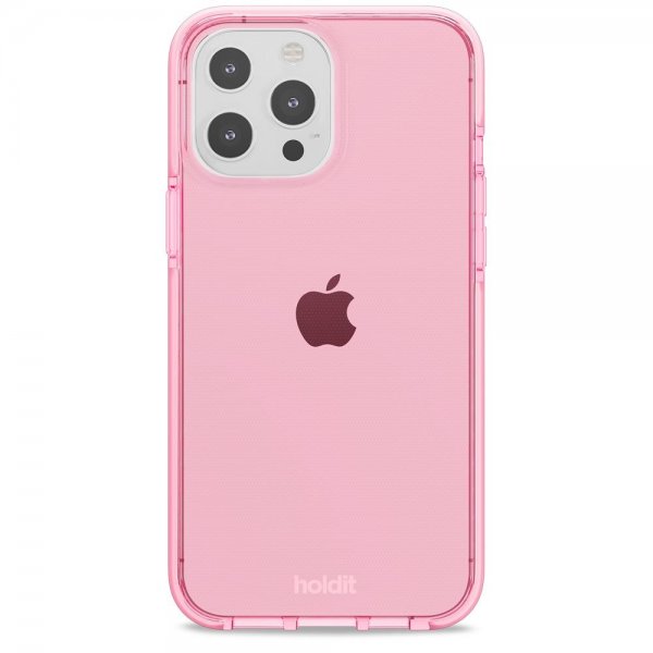 holdit iPhone 13 Pro Max -kuori Seethru Bright Pink