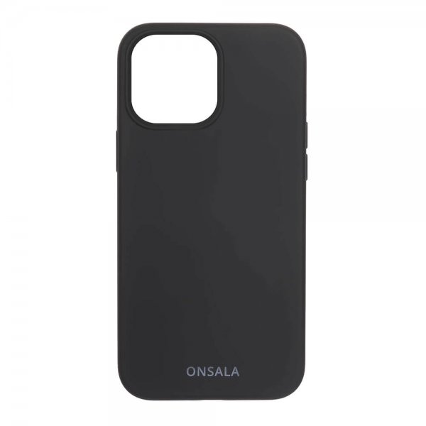 Onsala iPhone 13 Pro Max Silikonikuori Musta