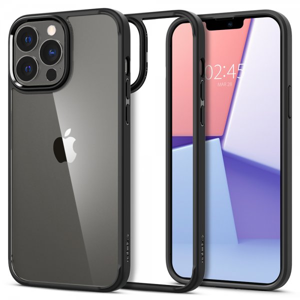 Spigen iPhone 13 Pro Max -kuori Ultra Hybrid Matte Black