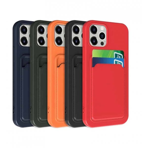 iPhone 13 Pro Kuoret Korttipidike Oranssi