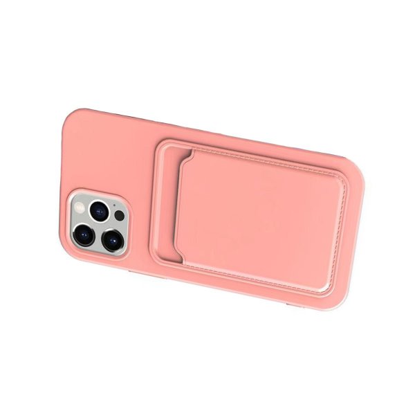 iPhone 13 Pro Kuoret Korttipidike Pinkki