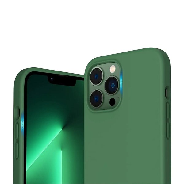 Rvelon iPhone 13 Pro Silikonikuori Vihreä