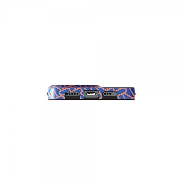 Richmond & Finch iPhone 13 Pro -suojakuori Blue Apricot RF Logo