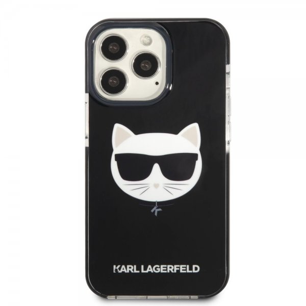 Karl Lagerfeld iPhone 13 Pro Suojakuori Choupette Musta