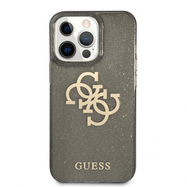 Guess iPhone 13 Pro Suojakuori Full Glitter Musta