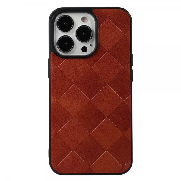 iPhone 13 Pro Kuori Ruudukko Ruskea