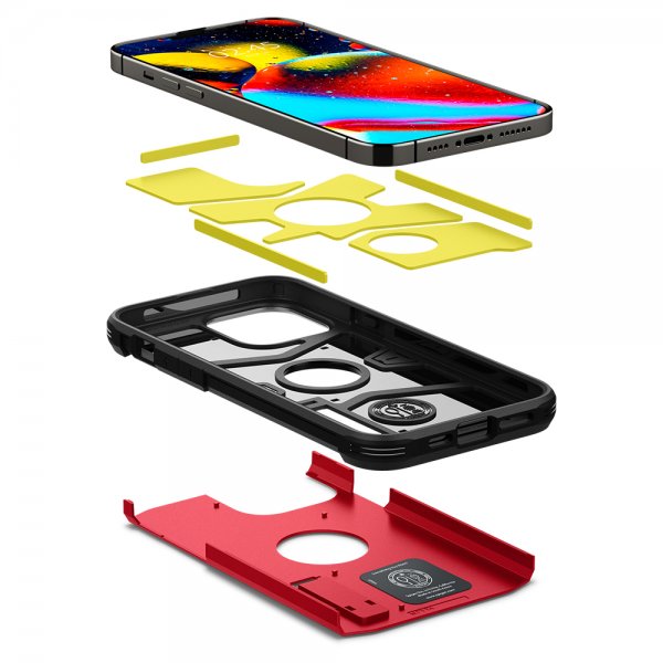 Spigen iPhone 13 Pro -suojakuori Tough Armor, punainen