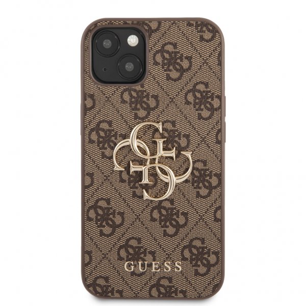 Guess iPhone 13 -suojakuori Big Logo, ruskea