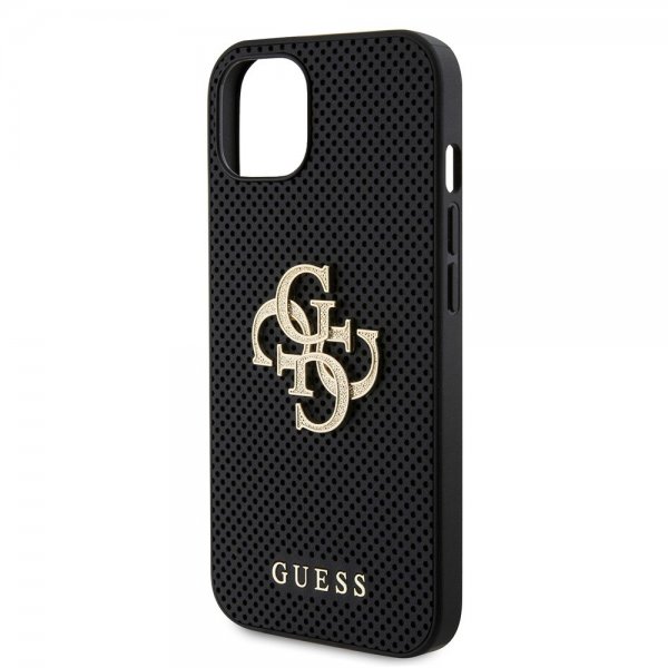 Guess iPhone 13 Kuori Perforated Glitter Musta