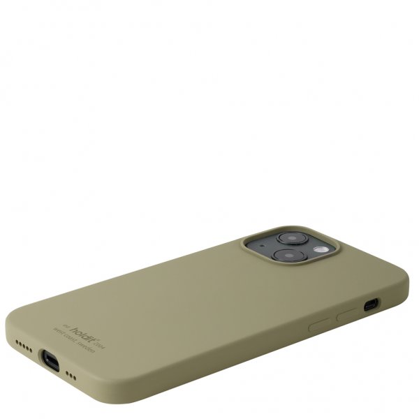 holdit iPhone 13 -silikonisuojakuori, Khaki Green