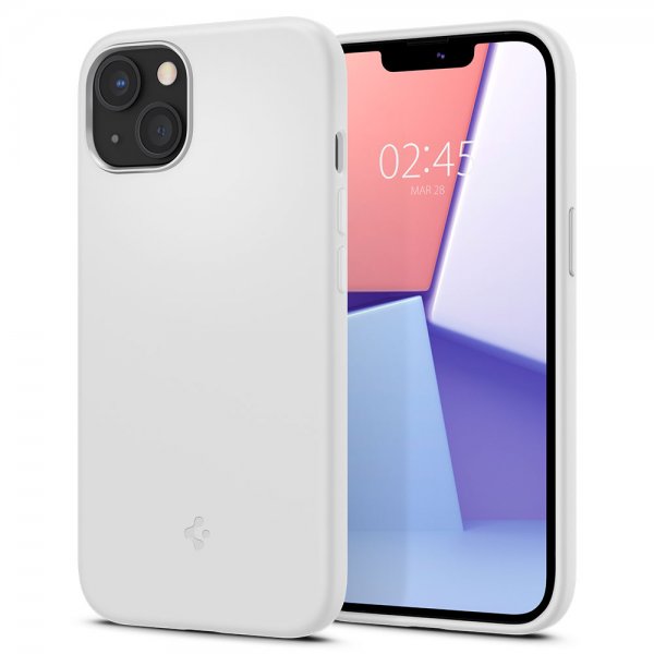 Spigen iPhone 13 -kuori Silicone Fit valkoinen