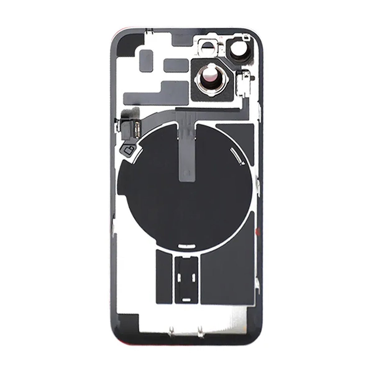 iPhone 14 - täydellinen lasinen takakansi - Punainen