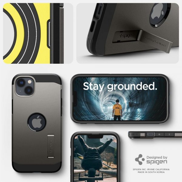Spigen iPhone 14 Plus -kuori Tough Armor MagFit Gunmetal