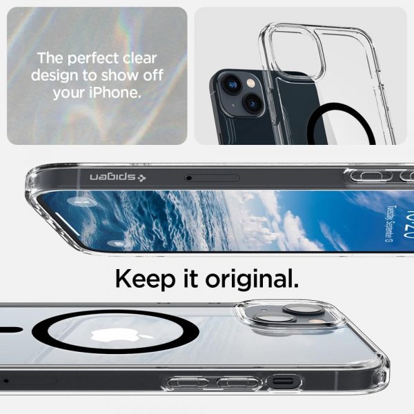Spigen iPhone 14 Plus Ultra Hybrid MagFit -suojakuori, musta
