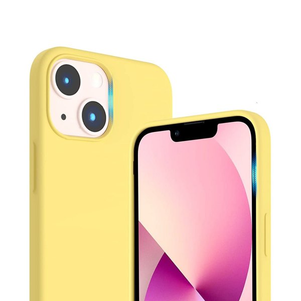 Rvelon iPhone 14 -silikonisuojakuori, keltainen