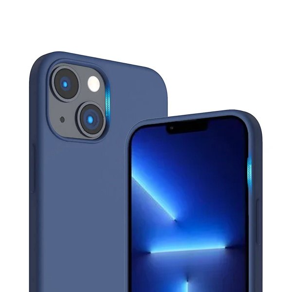 Rvelon iPhone 14 silikonikuori MagSafe sininen