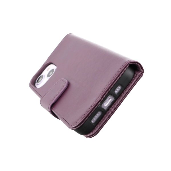 Rvelon iPhone 14 -kotelo, taitettava korttitasku, violetti