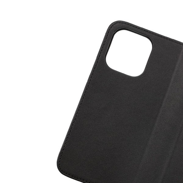 Rvelon iPhone 14 -kotelo aidosta nahasta, korttipaikka, musta