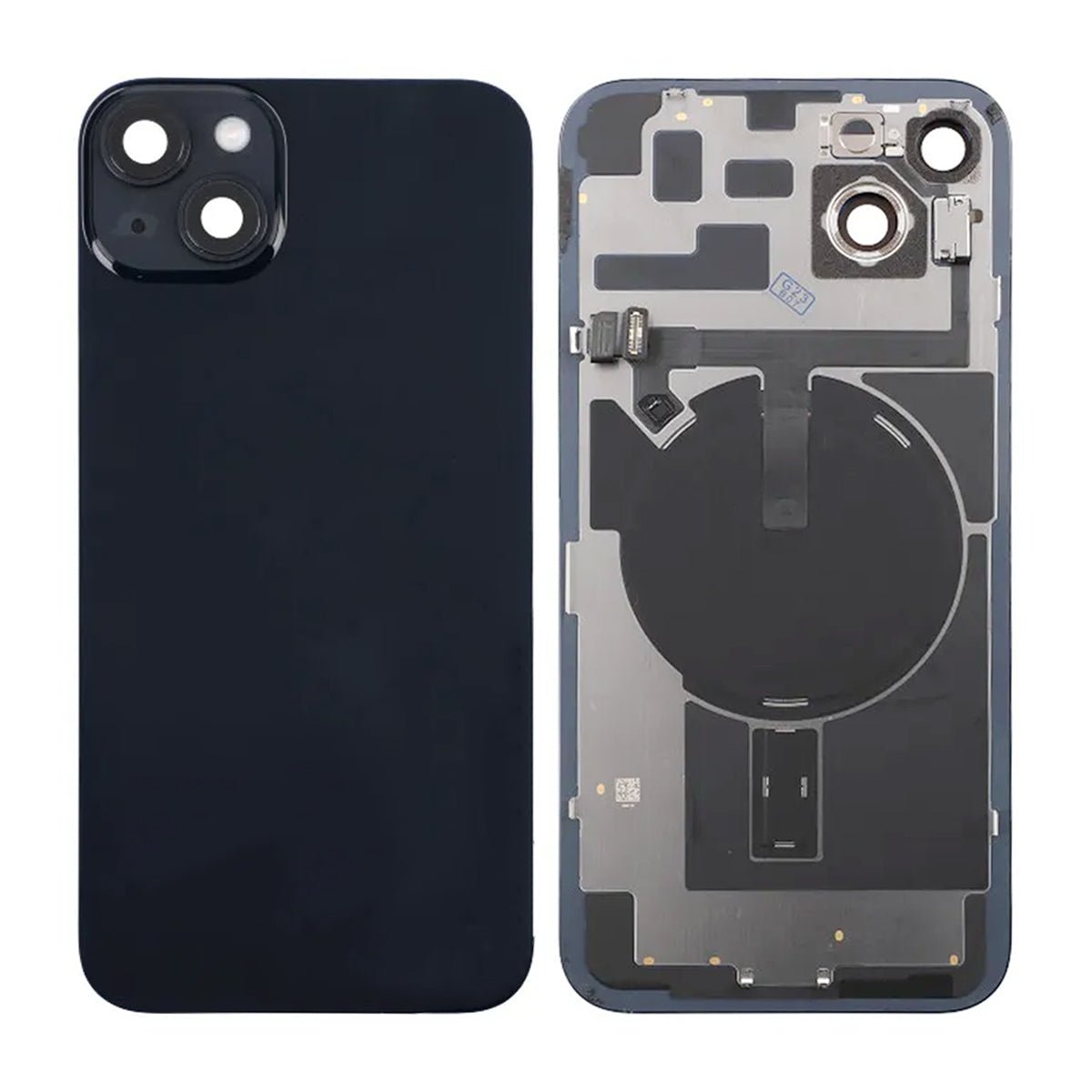 iPhone 14 Plus - täydellinen takalasi - Musta