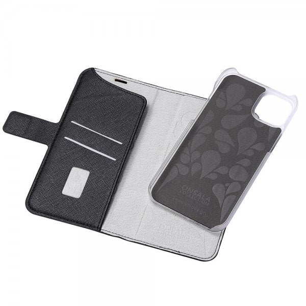 Onsala iPhone 14 Plus Fashion Edition -irrotettava suojakuori Midnight Black