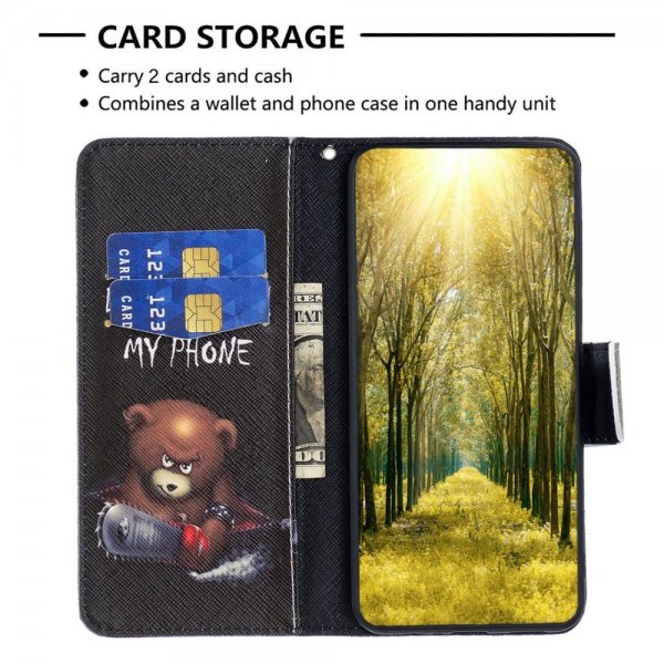 iPhone 14 Plus -kuori, jossa motiivina nalle "Don't Touch My Phone"