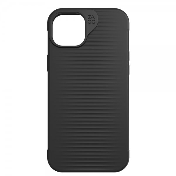 ZAGG iPhone 14 Plus/iPhone 15 Plus Luxe Snap -kuori, musta
