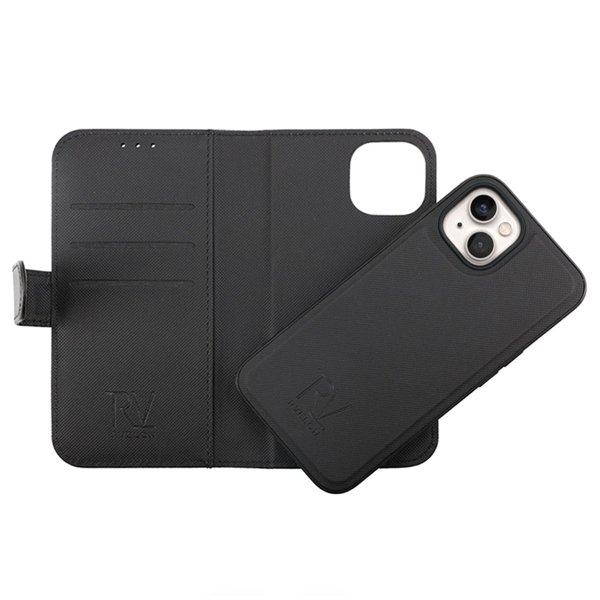 Rvelon iPhone 14 Plus Kotelo Magneettinen Irrotettava Kuori Musta