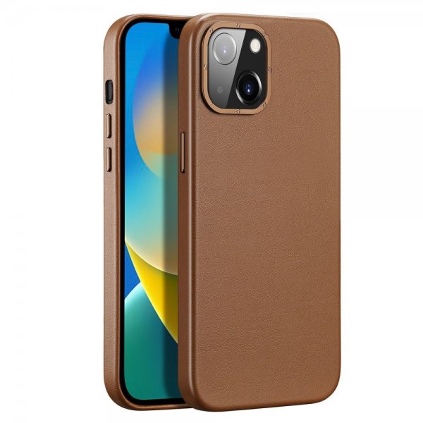 Dux Ducis iPhone 14 Plus Grit Series MagSafe -kuori, ruskea