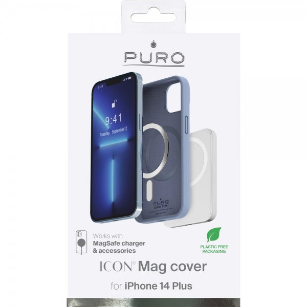 Puro iPhone 14 Plus -kuori ICON Mag Sininen