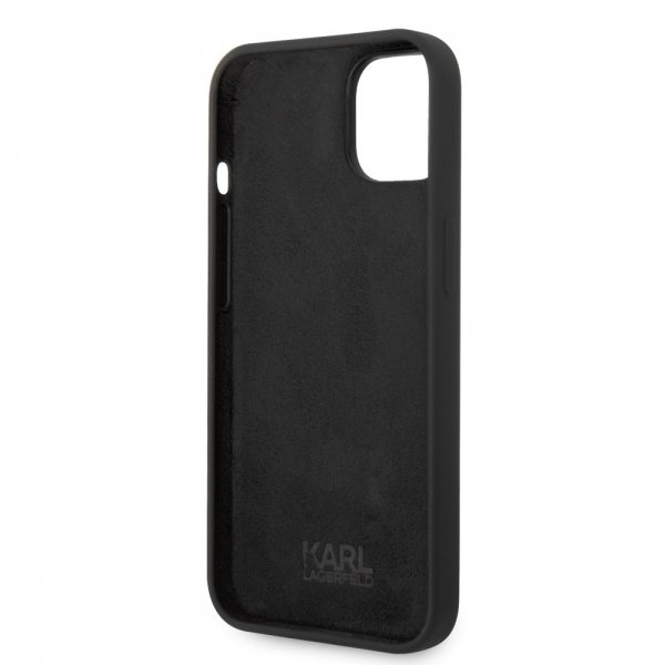 Karl Lagerfeld iPhone 14 Plus Liquid Silicone Karl Musta