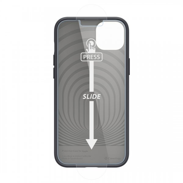 Caseology iPhone 14 Plus -suojakuori ja näytönsuoja, Nano Pop 360 Black Sesame